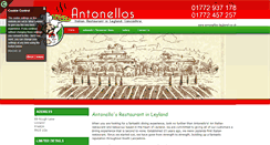 Desktop Screenshot of antonellos-leyland.co.uk
