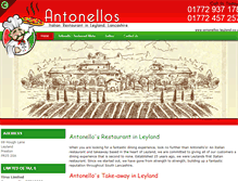 Tablet Screenshot of antonellos-leyland.co.uk